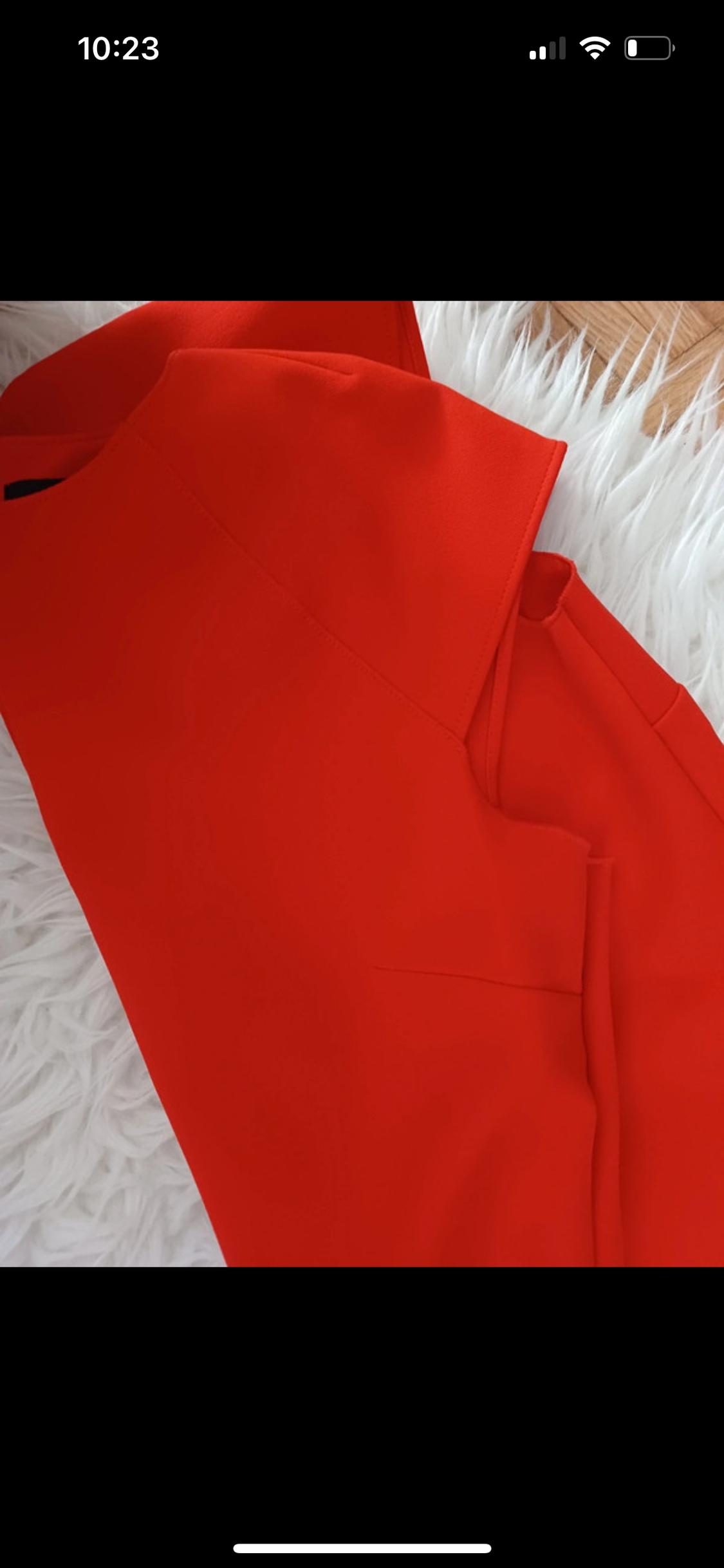 VESTIDO OFFICE ROJO ANARANJADO - Image 5