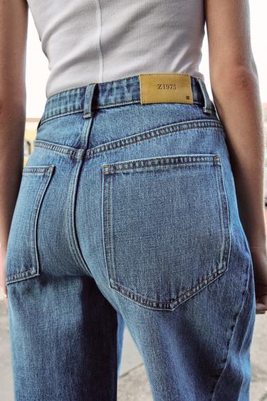 Z1975 HIGH-WAIST BARREL JEANS WITH SEAMS - Mid-blue by Zara - Image 5