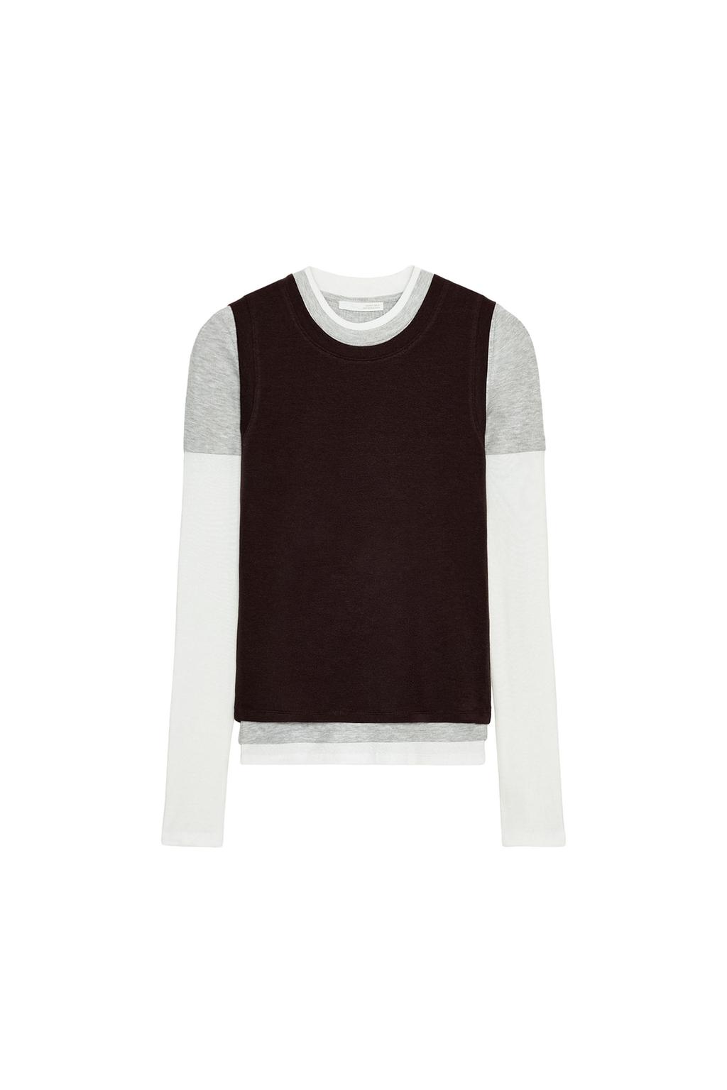 LONG SLEEVE TRIPLE EFFECT T-SHIRT - image 3