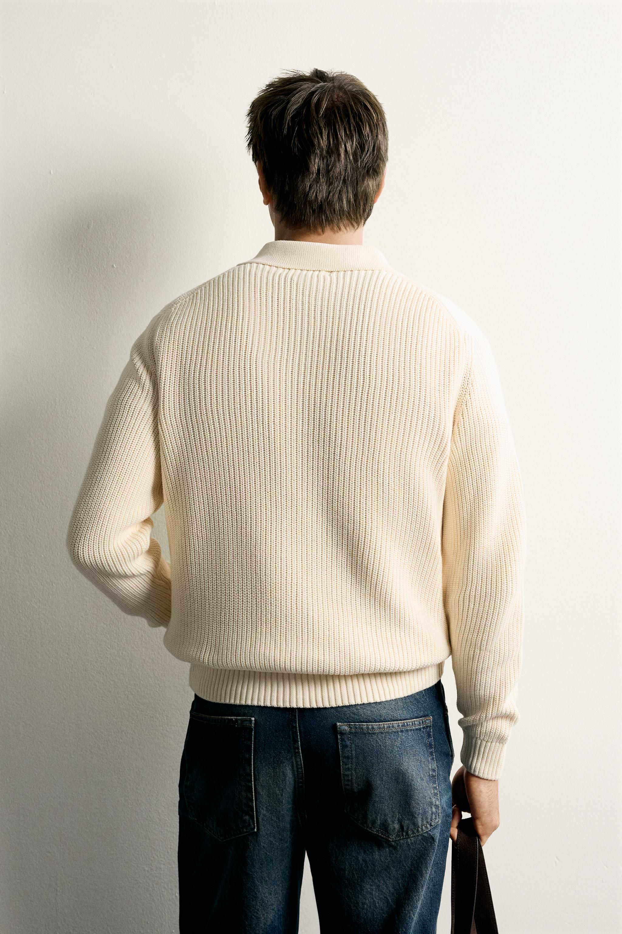 POLO REGULAR FIT EN MAILLE PERLÉE