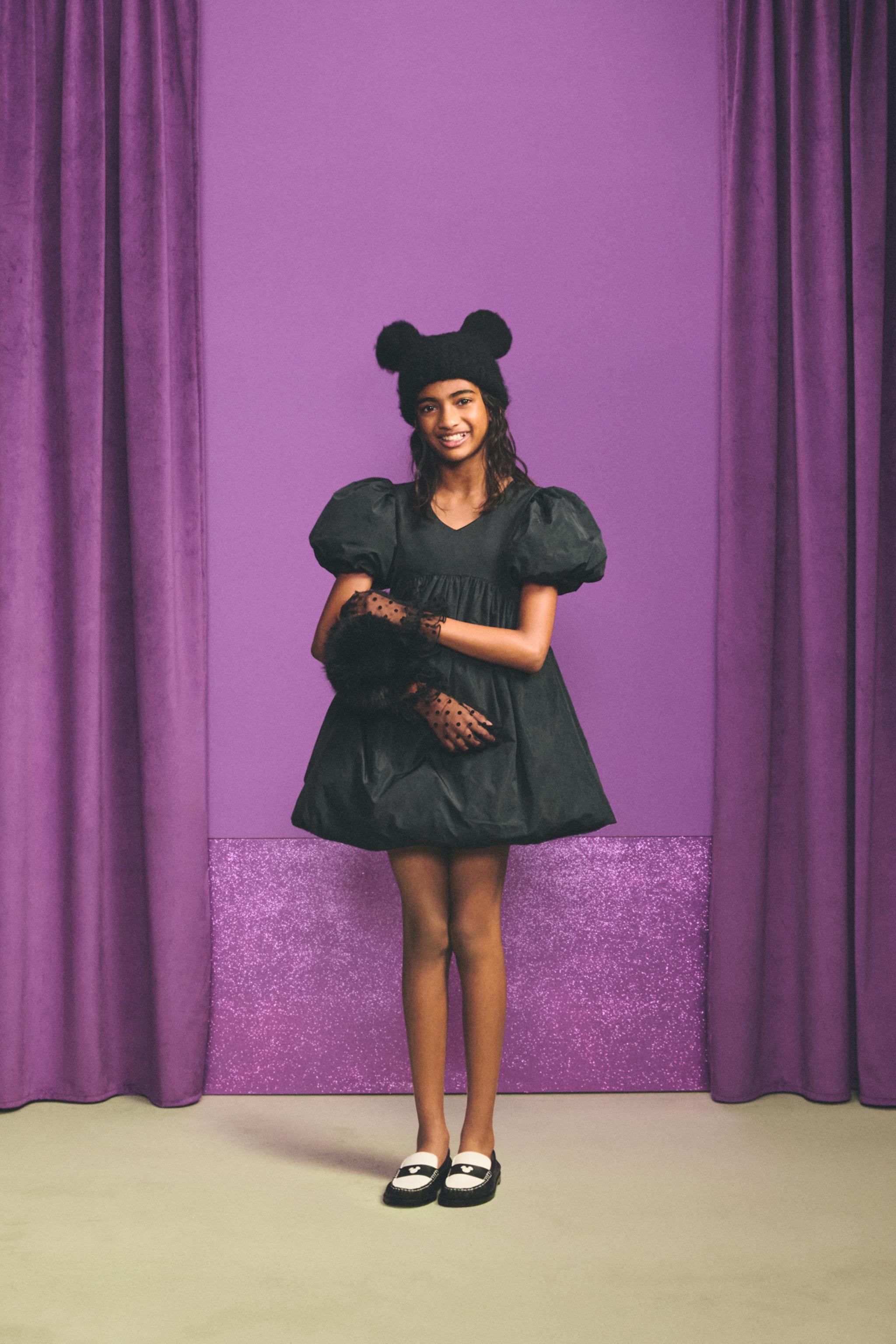 PUFF DRESS HARRY LAMBERT FOR ZARA X DISNEY - Black | ZARA United