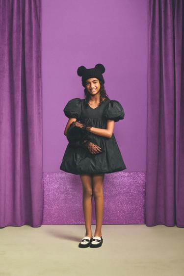 Zara HARRY LAMBERT FOR ZARA X DISNEY 蓬鬆洋裝 - 黑色