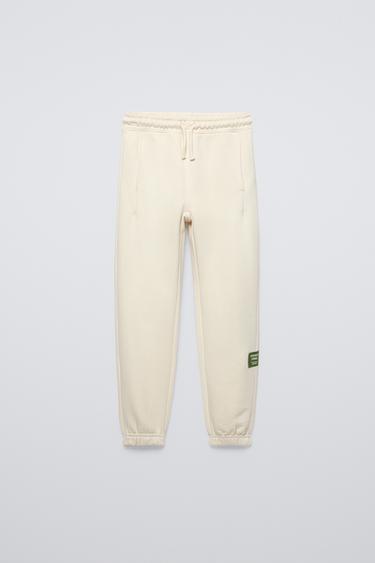 TEXT PRINT SWEATSHIRT AND JOGGERS SET - Ecru by Zara - Image 4