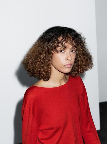 Pull laine à col bateau - Rouge de Zara - Image 0