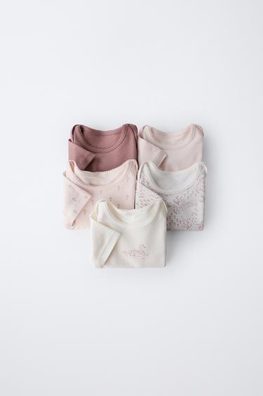 5-PACK OF SWAN BODYSUITS - Pink by Zara - Image 0