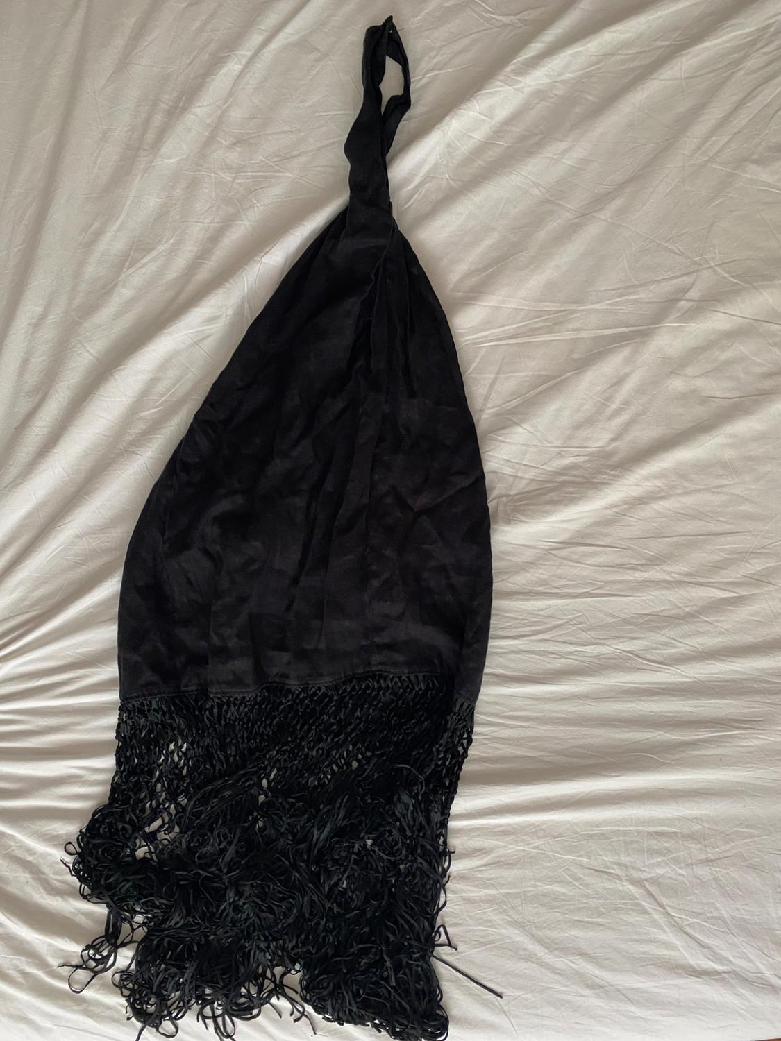 FRINGED LINEN DRESS - Image 2