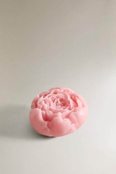 Zara DECORATIVE FLORAL CANDLE - 粉紅色 - 圖片 0