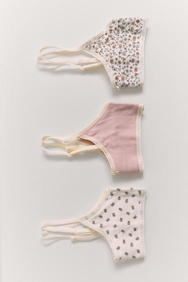 9-14 AÑOS/ PACK TRES TOPS FLORECITAS - Rosa de Zara