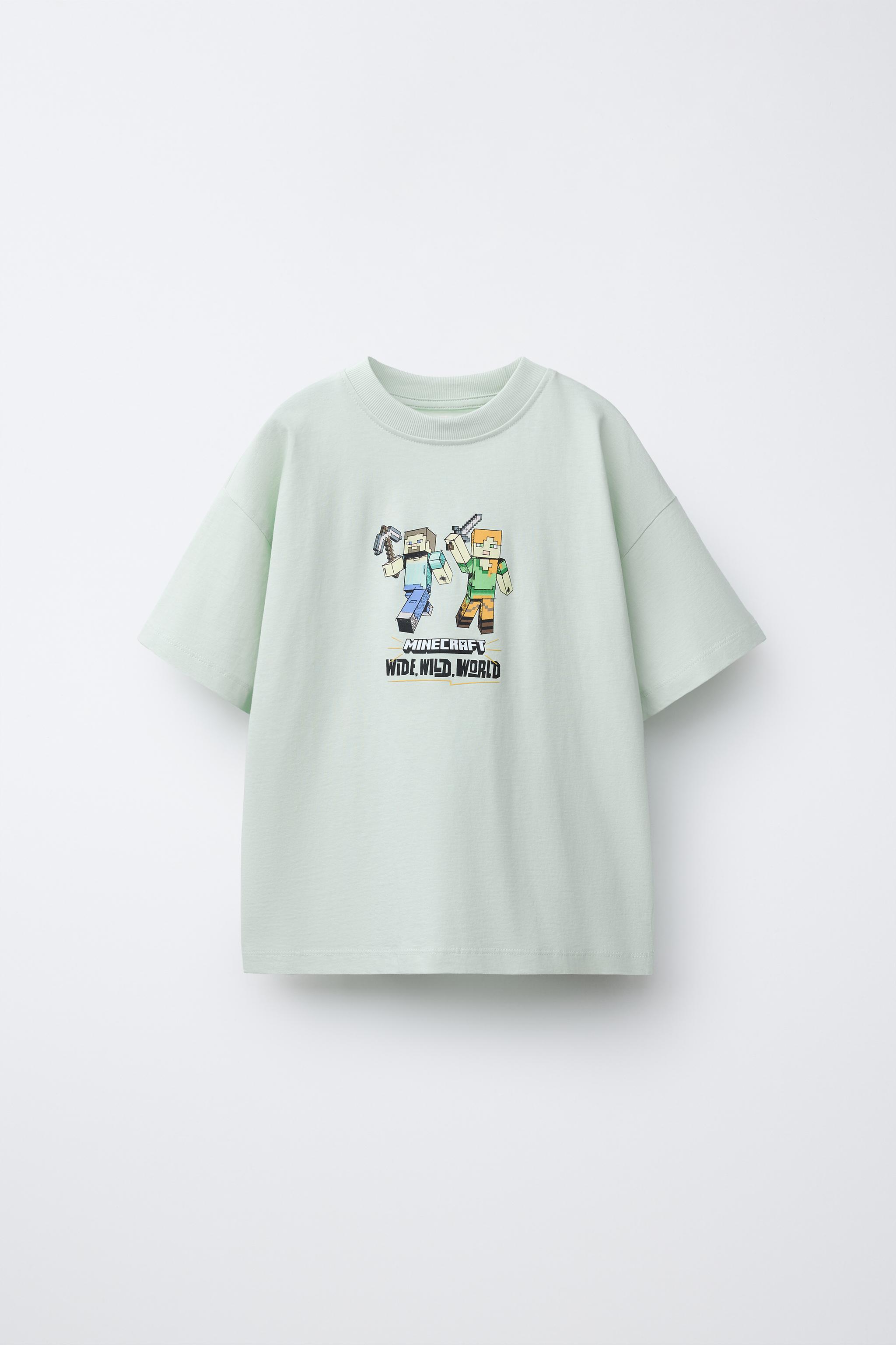 TRICOU MINECRAFT © MOJANG AB. ™ - Albastru | ZARA România