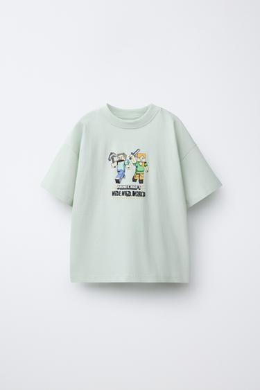 Zara MAJICA MINECRAFT © MOJANG AB. ™ – Plava – Slika 0