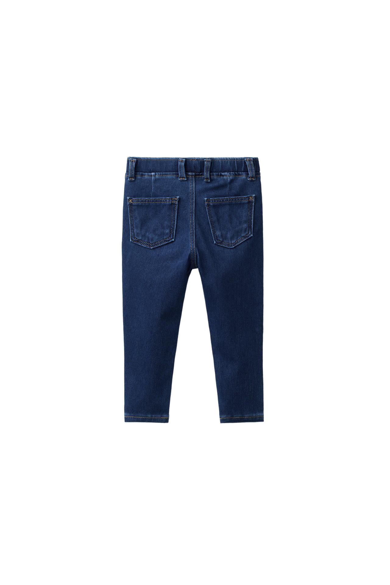 DENIM LEGGINGS — Mid-blue