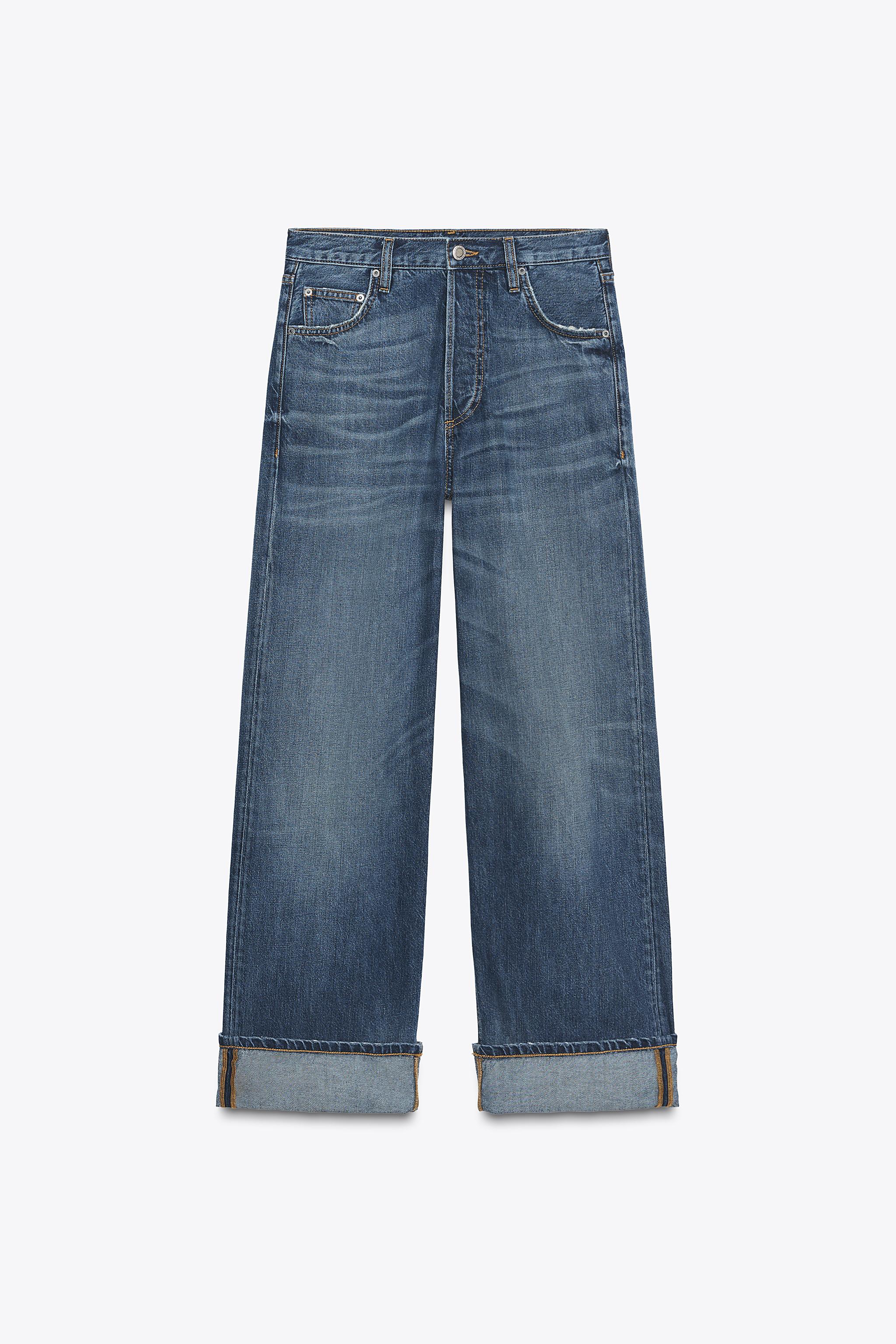 ZW COLLECTION BAGGY LOW-RISE JEANS