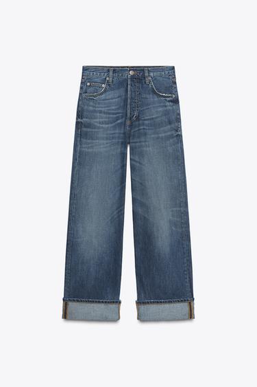 ZW COLLECTION BAGGY LOW-RISE JEANS - Blue by Zara