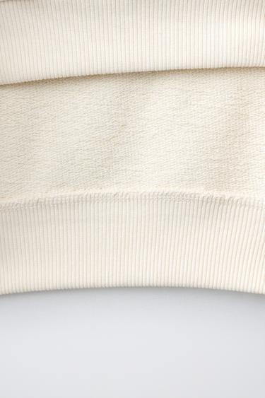 SWEAT FLEUR 3D TULLE - Écru de Zara - Image 3