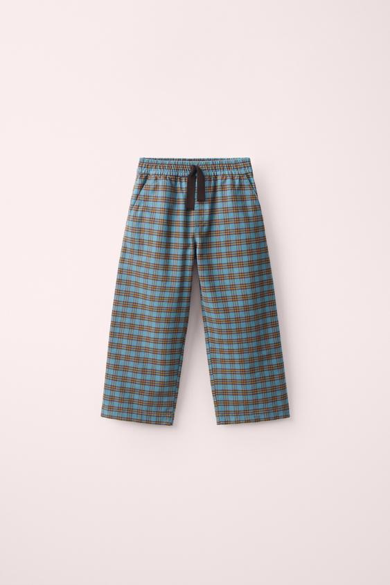 チェック柄パンツ CREATED BY CARAMEL LONDON X ZARAブルー/グリーン0Zaraのチェック柄パンツ CREATED BY CARAMEL LONDON X ZARA - ブルー/グリーン - 画像 0