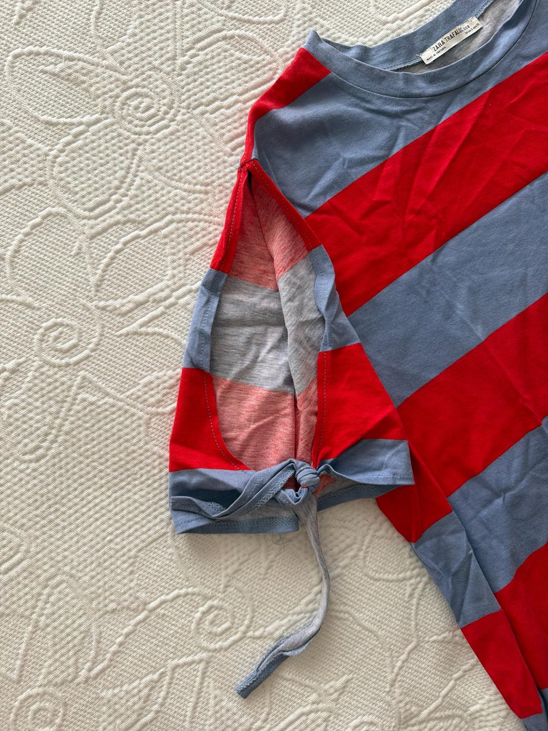 STRIPED DRESS WITH KNOTS - Image 3
