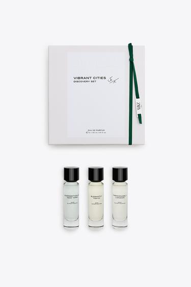 Zara VIBRANT CITIES AND EMOTIONS DISCOVERY SET EDP 3 X 30 ML (1.01 FL. OZ). – zatamnjena koža