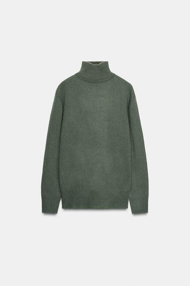 JERSEY 100% LANA EXTRA SUAVE - Verdoso de Zara