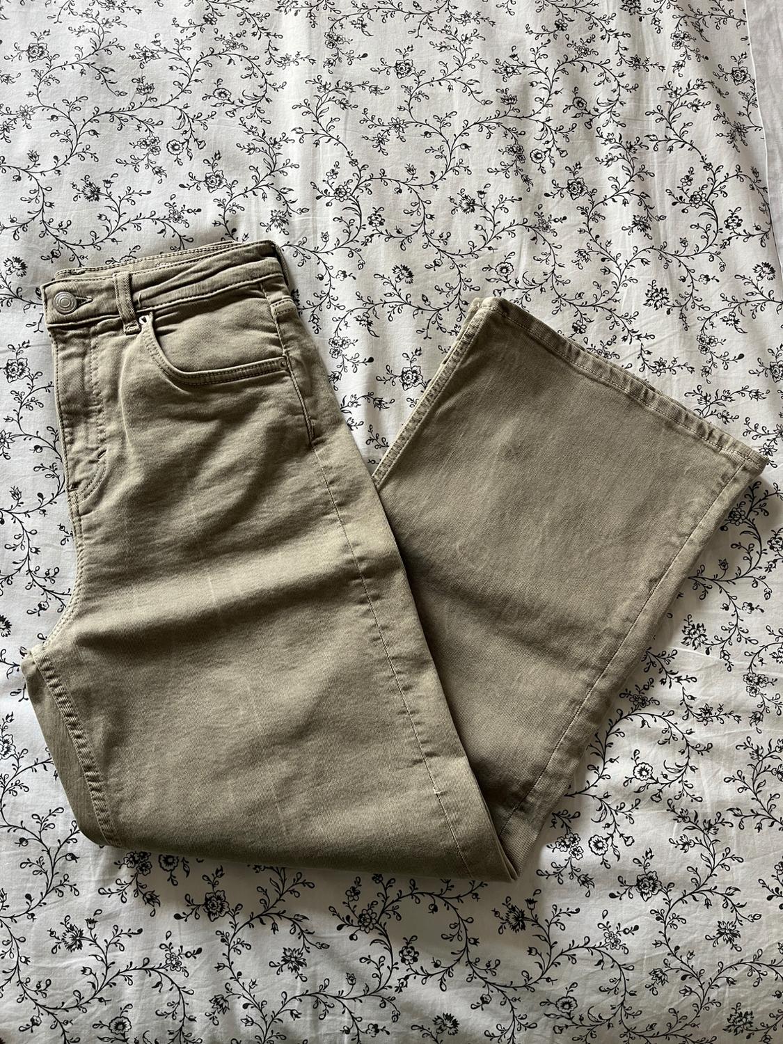 ZW COLLECTION STRAIGHT-LEG HIGH-WAIST CULOTTE JEANS - Image 4