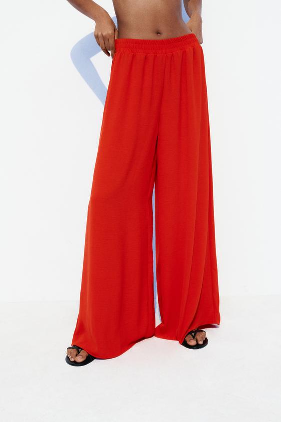 Szerokie spodnie damskie plazzo M570