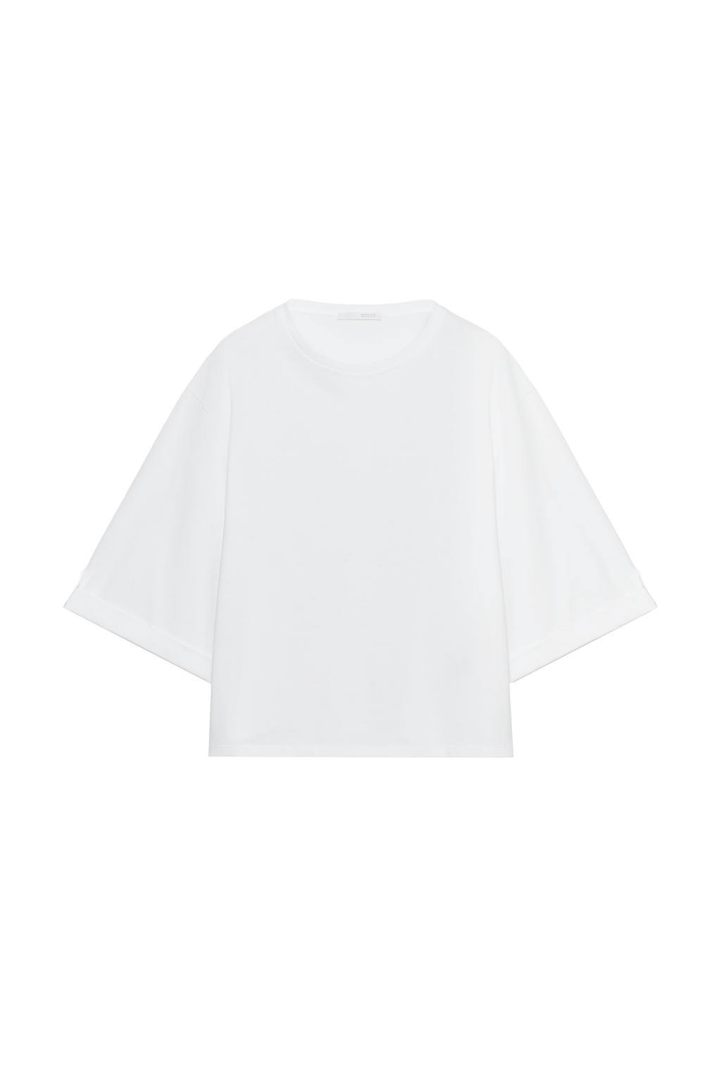 BUTTONED ASYMMETRIC T-SHIRT - image 3