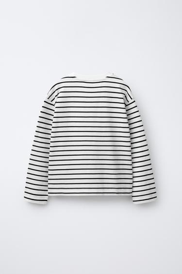 STRIPED HEART T-SHIRT - Stripes by Zara - Image 1