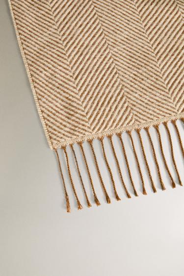 STRIPED THROW - Beige by Zara - Image 2