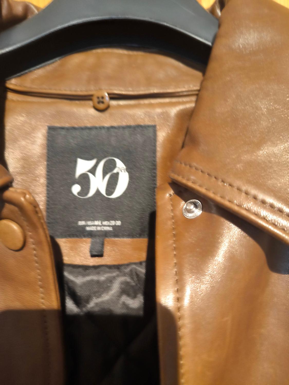 VARSITY 50TH ANNIVERSARY LEATHER BOMBER JACKET - Image 4