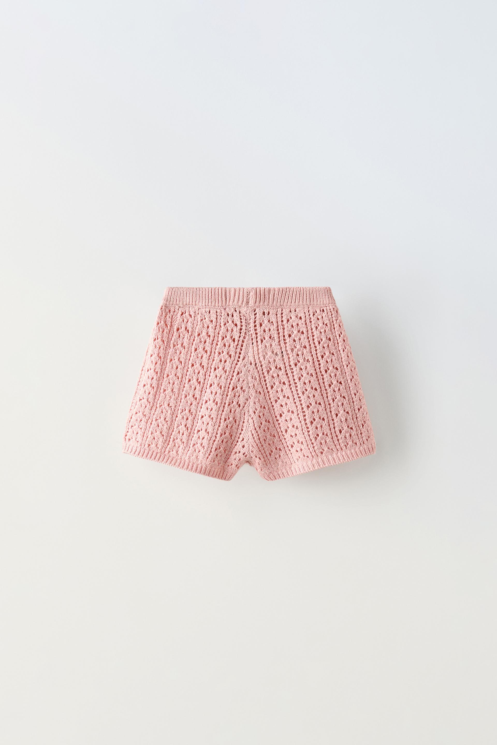 Zara pink shorts new arrivals