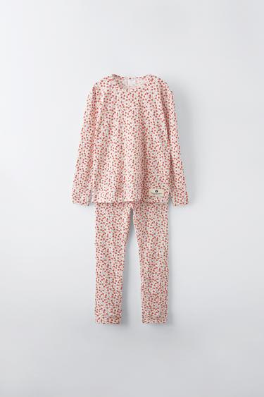 Zara 6-14 YEARS/ FLORAL PRINT PAJAMAS - Coral