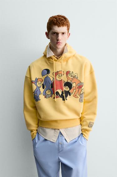 PETER PAN LOST BOYS HOODIE HARRY LAMBERT FOR ZARA X DISNEY - Yellow by Zara