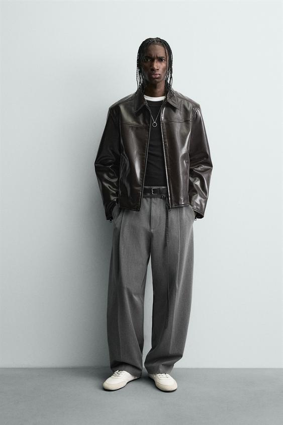 BLOUSON EFFET VINYLE