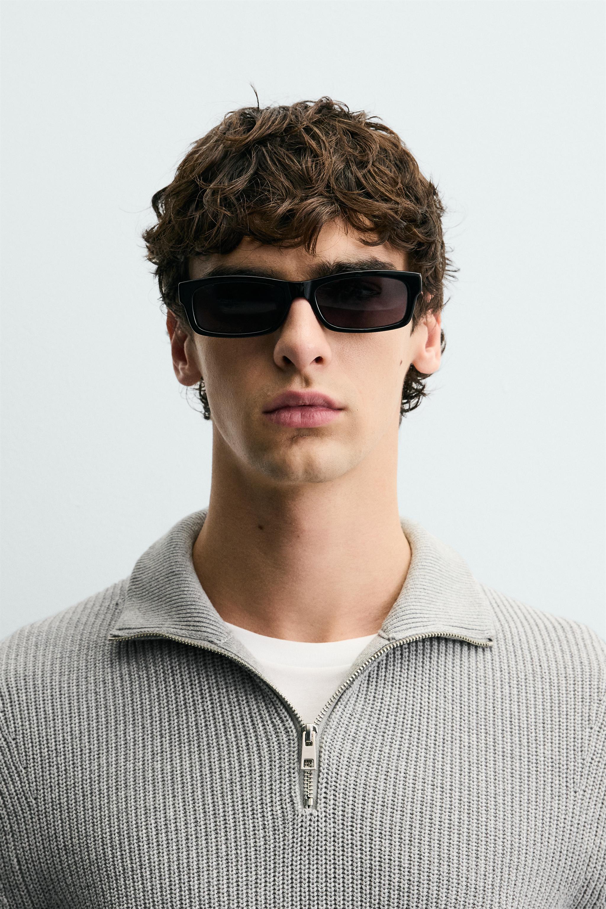 RECTANGULAR SUNGLASSES - Black | ZARA United States