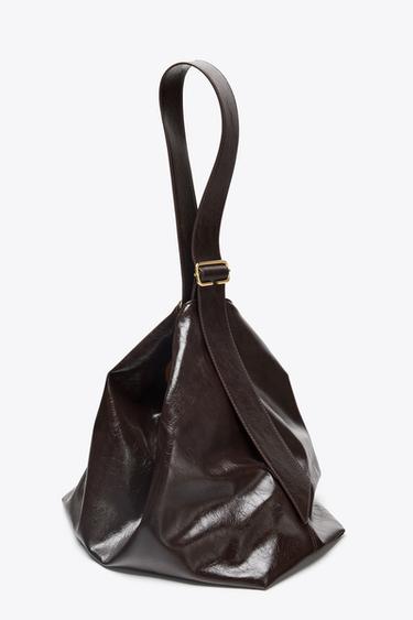 SAC MAXI SHOPPER - Marron de Zara - Image 1