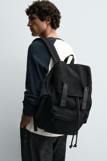 FABRIC BACKPACK - Blue by Zara - Image 0