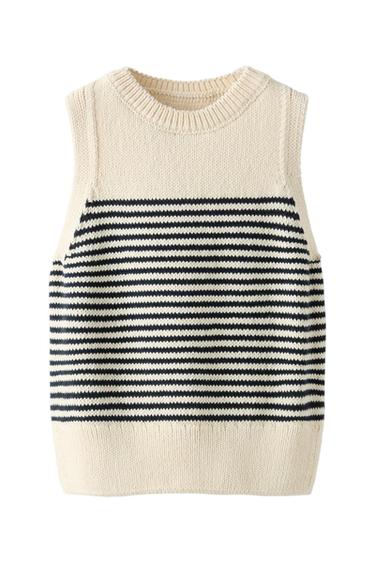 STRIPED KNIT TOP