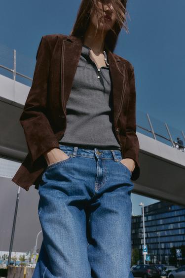 JEAN Z1975 RELAXED SLIM TAILLE BASSE - Bleu de Zara - Image 4