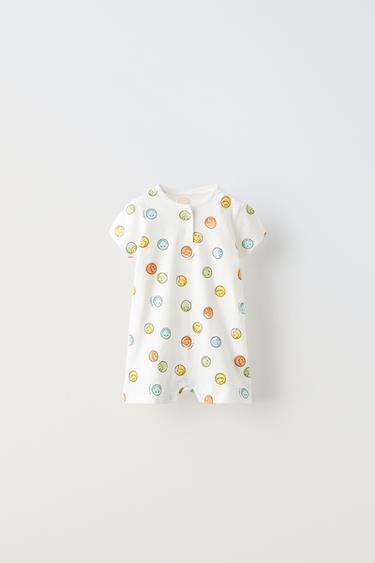 1-18 MESES/ PIJAMA CORTO SMILEYWORLD ® - Blanco de Zara