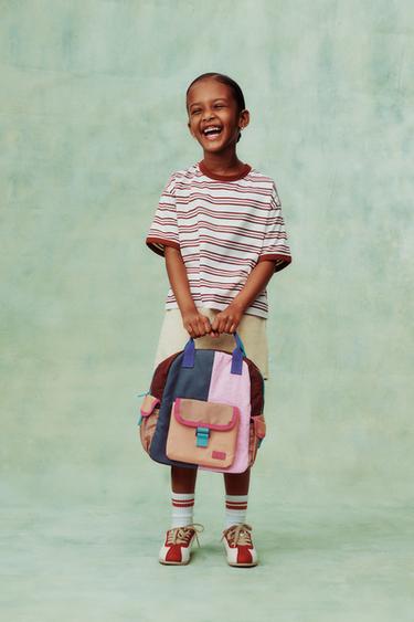 MULTICOLOURED BACKPACK - Pink by Zara