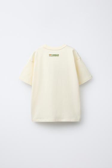 SLOGAN PRINT T-SHIRT - Light yellow by Zara - Image 1