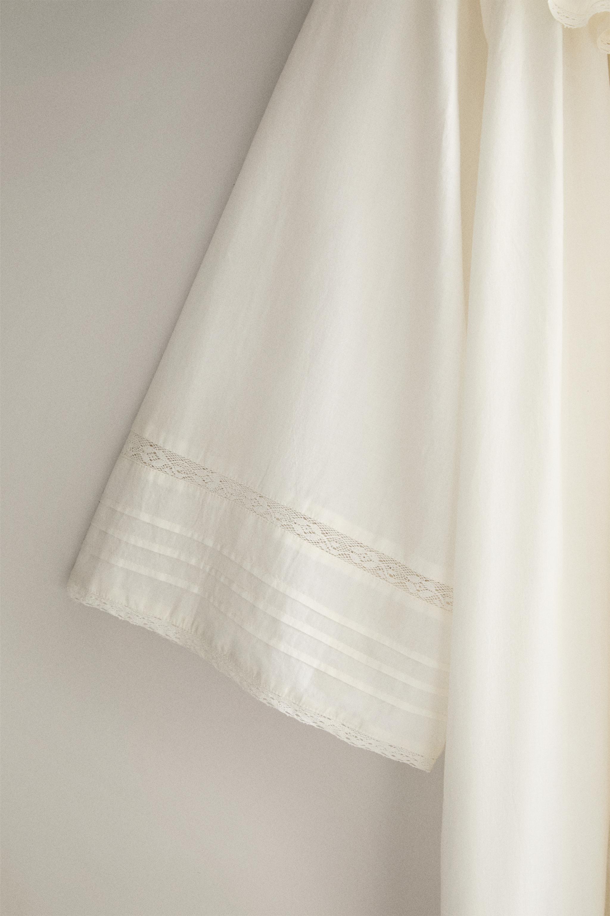 COTTON LACE ROBE