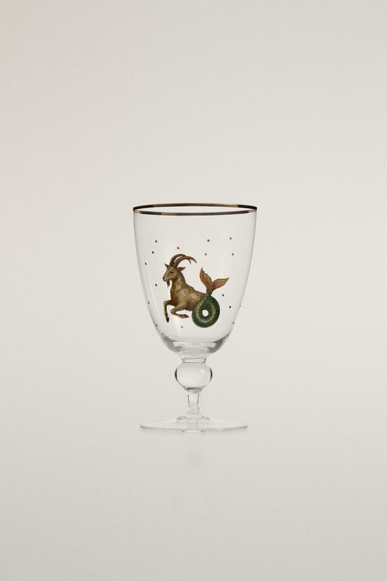 CAPRICORN ZODIAC GLASS | MARISA BERENSON - Transparent by Zara - Image 0