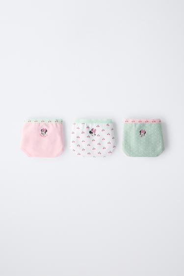 2-6 ANOS/PACK DE TRÊS CALCINHAS MINNIE MOUSE © DISNEY - Rosa da Zara