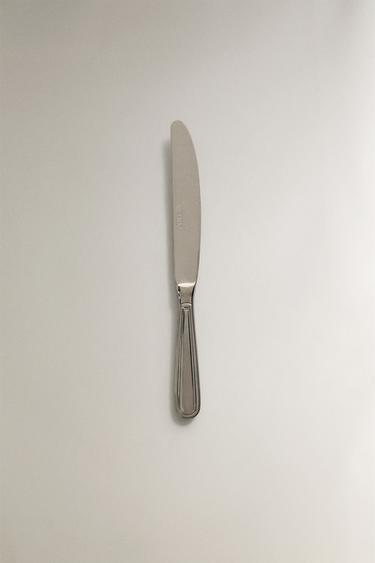 Zara SHINY STEEL DESSERT KNIFE - 青灰色