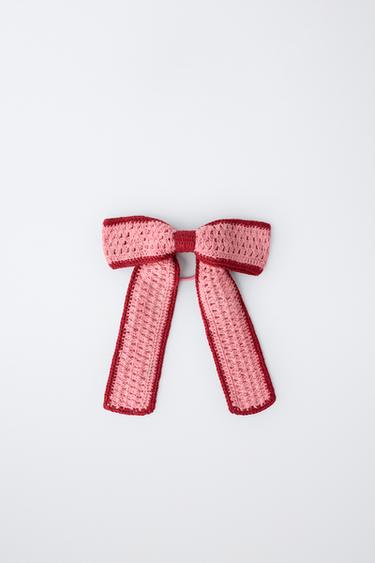 COLETERO PASADOR LAZO CROCHET - Rosa de Zara - Imagen 0