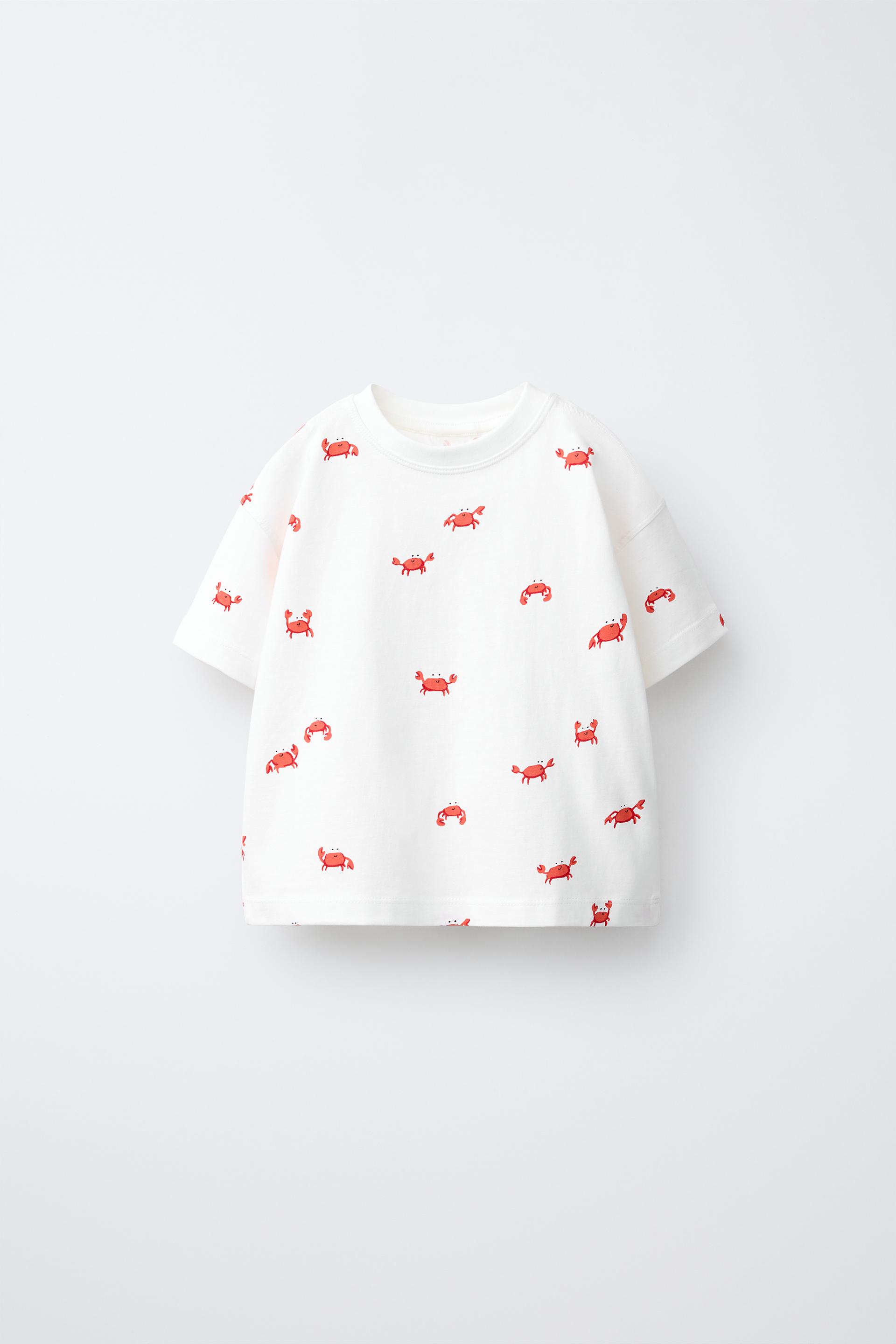 Crab Print T-Shirt