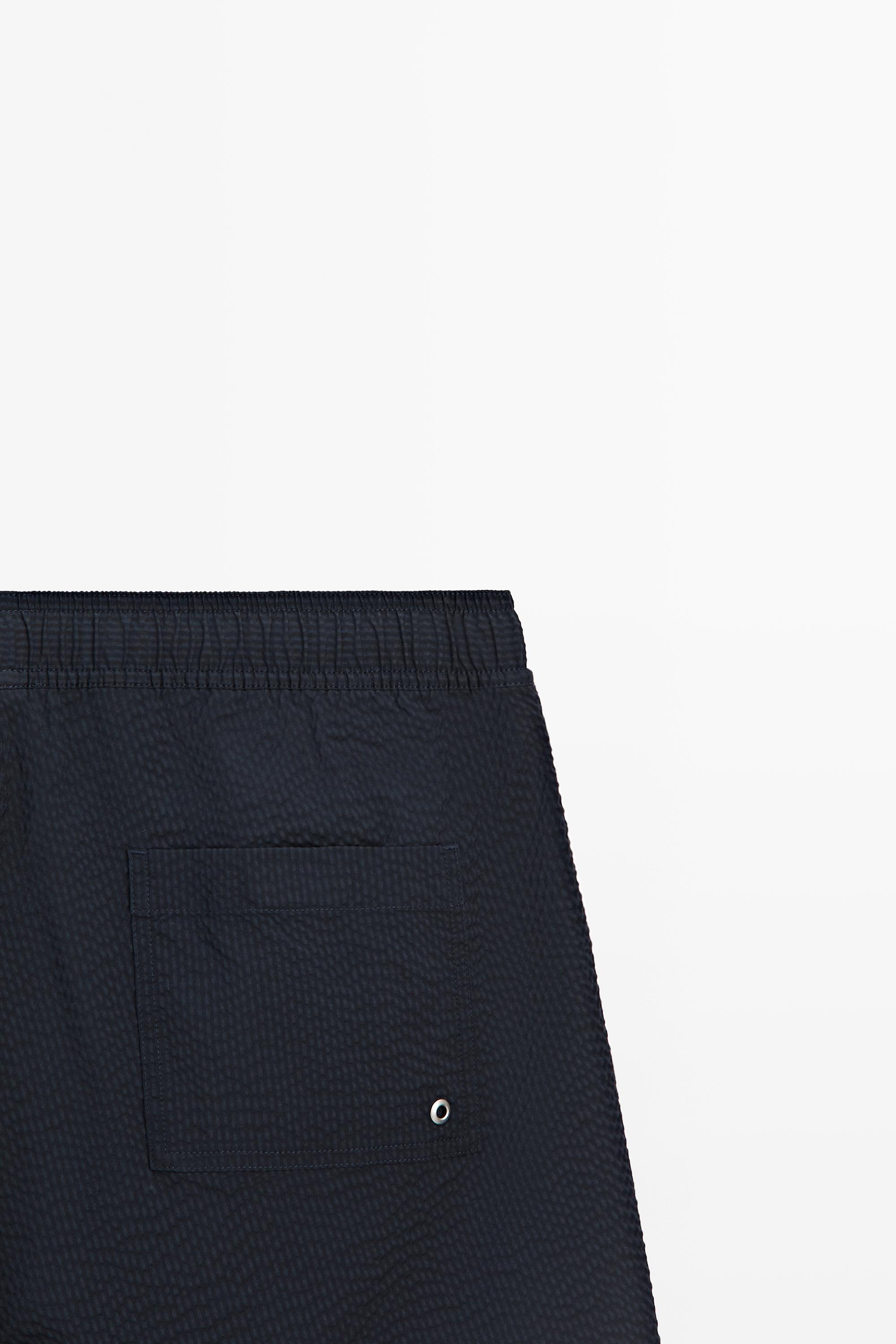 Plain textured swimsuit
