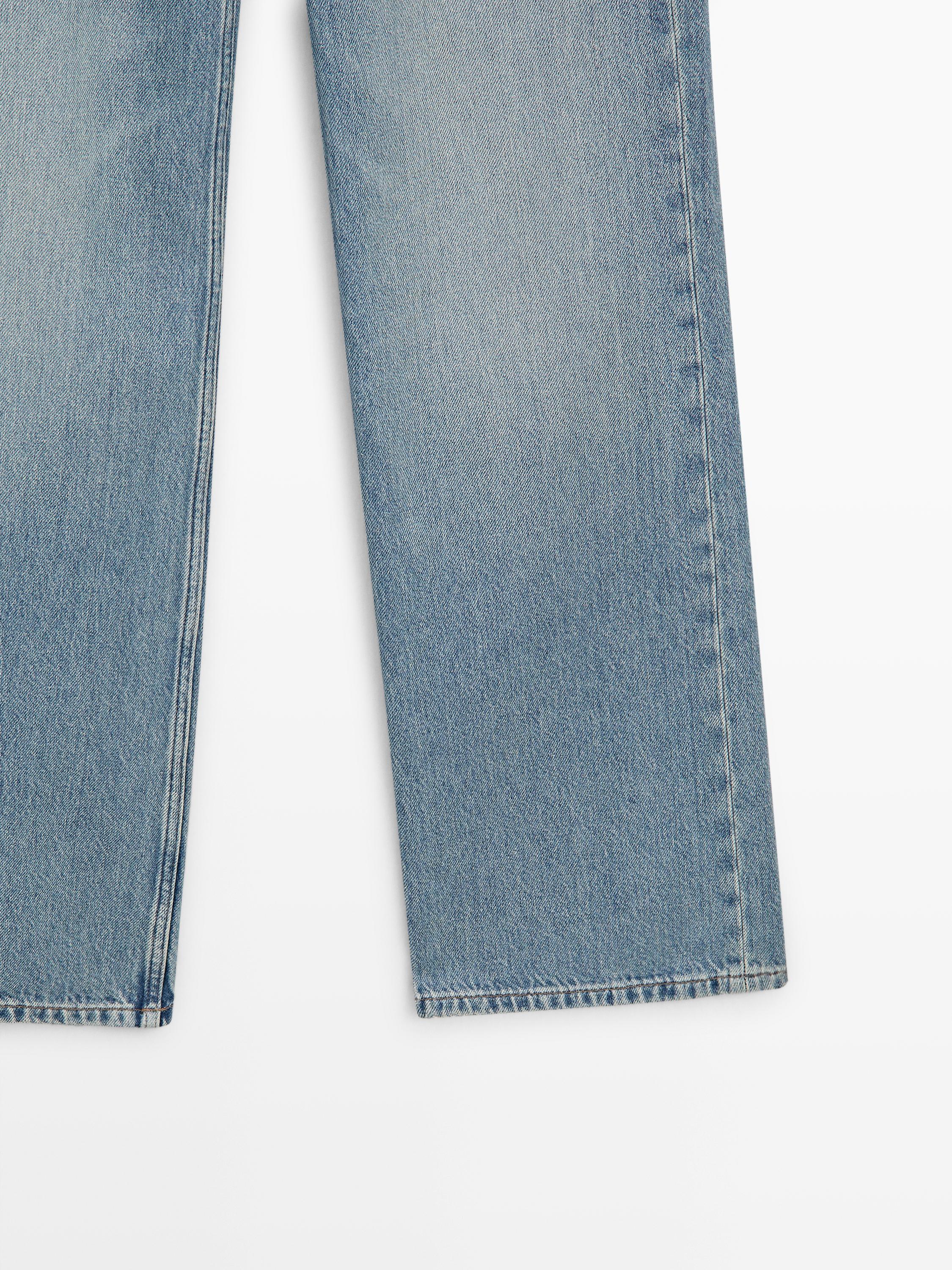 High-waist wide-leg jeans