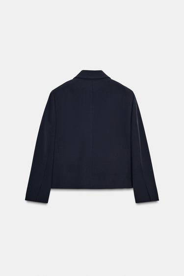 VESTE COURTE ZW COLLECTION LIMITED EDITION - Bleu marine foncé de Zara - Image 4