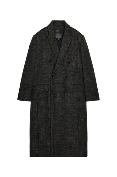 WOOL BLEND COAT WITH VENTS ZW COLLECTION